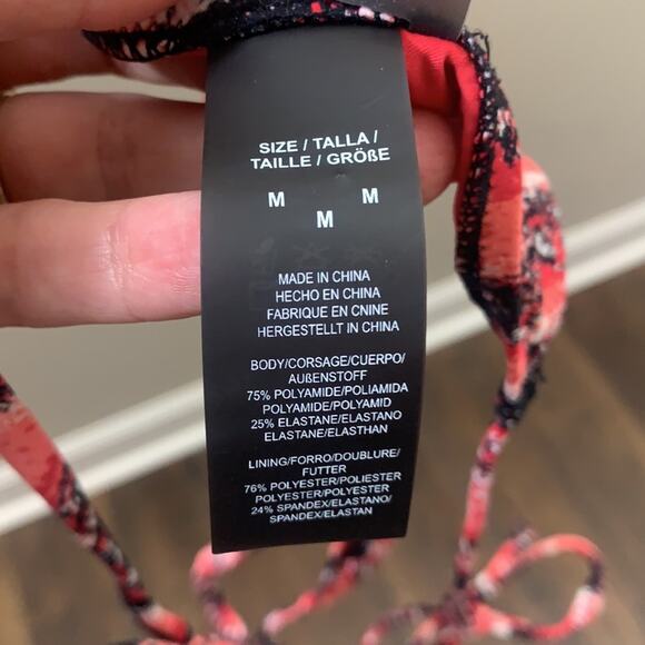 Proenza Schouler Watermelon Coral Red/Black String Bikini - Picture 4 of 10